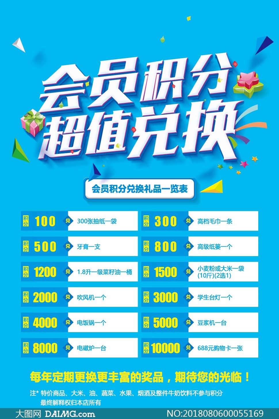 会员积分兑换活动单页设计PSD素材——选“机”大米的创意玩法